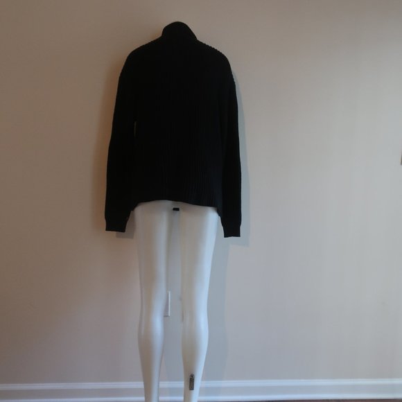 HUGO BOSS BLACK RIBBED TURTLENECK SWEATER SZ M* - Picture 6 of 7